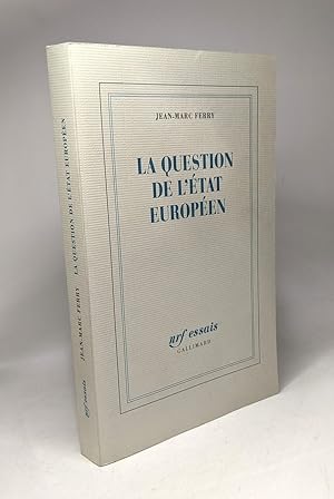 Imagen del vendedor de La Question de l'Etat europen a la venta por crealivres