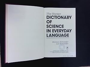 Bild des Verkufers fr The Harper dictionary of science in everyday language. zum Verkauf von Antiquariat Bookfarm