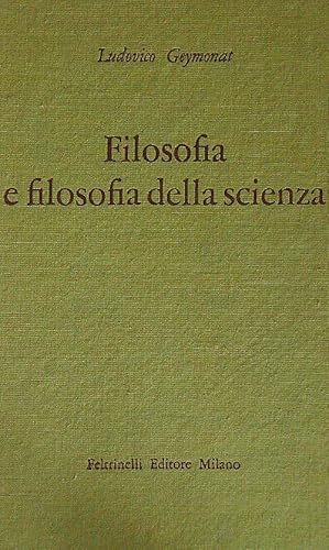 Bild des Verkufers fr Filosofia e filosofia della scienza zum Verkauf von Librodifaccia