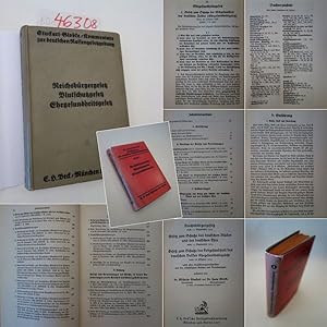 Kommentare zur deutschen Rassengesetzgebung Band 1 (mehr nicht erschienen): Reichsbürgergesetz, G...