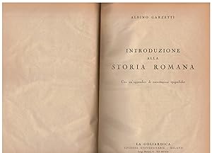 Immagine del venditore per Introduzione alla storia romana con un'appendice di esercitazioni epigrafiche venduto da Books di Andrea Mancini