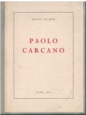 Seller image for Paolo Carcano for sale by Books di Andrea Mancini