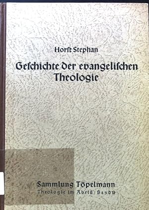 Bild des Verkufers fr Geschichte der evangelischen Theologie seit dem deutschen Idealismus. Sammlung Tpelmann / Reihe 1 / Die Theologie im Abri ; Bd. 9 zum Verkauf von books4less (Versandantiquariat Petra Gros GmbH & Co. KG)