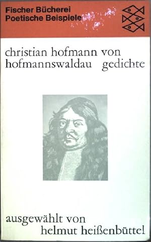 Bild des Verkufers fr Christian Hofmann von Hofmannswaldau: Gedichte (Nr. 874) zum Verkauf von books4less (Versandantiquariat Petra Gros GmbH & Co. KG)