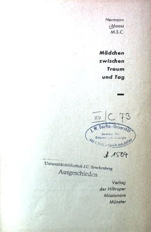 Bild des Verkufers fr Mdchen zwischen Traum und Tag. zum Verkauf von books4less (Versandantiquariat Petra Gros GmbH & Co. KG)