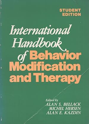 Immagine del venditore per International Handbook of Behavior Modification and Therapy venduto da Moraine Books