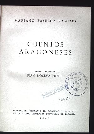 Immagine del venditore per Cuentos Aragoneses. venduto da books4less (Versandantiquariat Petra Gros GmbH & Co. KG)