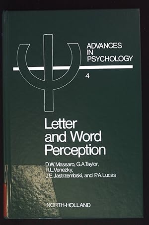 Bild des Verkufers fr Letter and Word Perception: Orthographic Structure and Visual Processing in Reading. Advances in Psychology, Volume 4 zum Verkauf von books4less (Versandantiquariat Petra Gros GmbH & Co. KG)