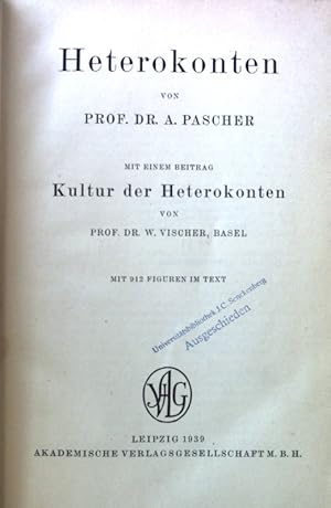 Bild des Verkufers fr Heterokonten. Dr. L. Rabenhorst's Kryptogamen-Flora von Deutschland, Oesterreich und der Schweiz ; Bd. 11 zum Verkauf von books4less (Versandantiquariat Petra Gros GmbH & Co. KG)