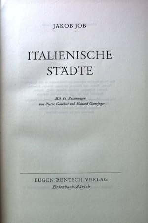 Imagen del vendedor de Italienische Stdte. a la venta por books4less (Versandantiquariat Petra Gros GmbH & Co. KG)