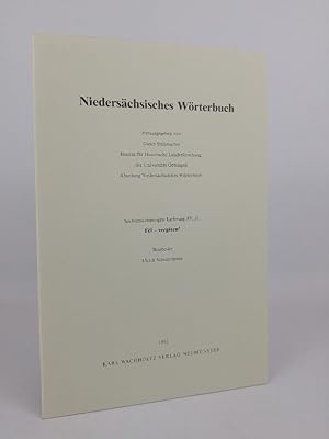 Bild des Verkufers fr Niederschsisches Wrterbuch. Lieferung 26 (IV 2): Fel - vergeten. zum Verkauf von ANTIQUARIAT Franke BRUDDENBOOKS