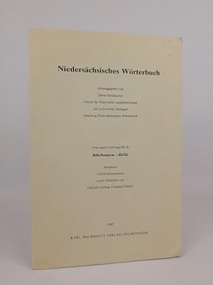 Imagen del vendedor de Niederschsisches Wrterbuch. Lieferung 20 (III, 4): Dielbomarm - drlik. a la venta por ANTIQUARIAT Franke BRUDDENBOOKS