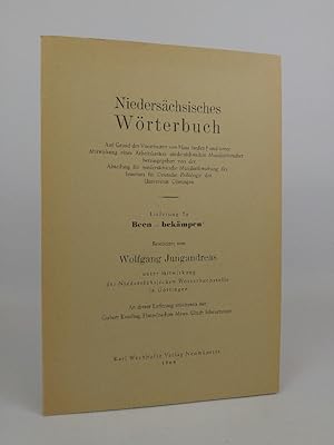 Bild des Verkufers fr Niederschsisches Wrterbuch. Lieferung 7a: Been - bekmpen. zum Verkauf von ANTIQUARIAT Franke BRUDDENBOOKS