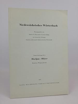 Bild des Verkufers fr Niederschsisches Wrterbuch. Lieferung 10 (II, 3): Biseljan - Blaser. zum Verkauf von ANTIQUARIAT Franke BRUDDENBOOKS