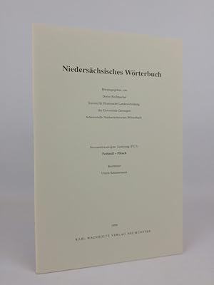 Imagen del vendedor de Niederschsisches Wrterbuch. Lieferung 29 (IV, 5): Fettml - Flesch. a la venta por ANTIQUARIAT Franke BRUDDENBOOKS