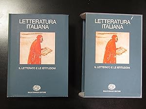 Il letterato e le istituzioni. Einaudi 1982. Con cofanetto.