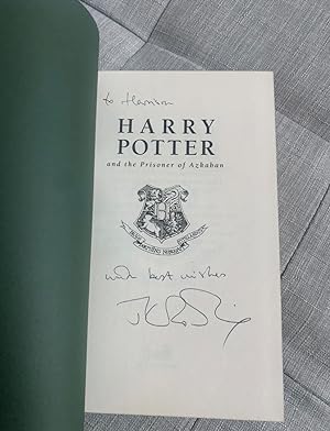 Bild des Verkäufers für Harry Potter and the Prisoner of Azkaban, first deluxe edition, inscribed presentation copy zum Verkauf von April Star Books