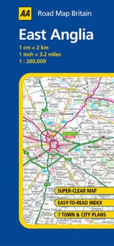 Bild des Verkufers fr East Anglia: No. 4 (AA Road Map Britain) zum Verkauf von WeBuyBooks