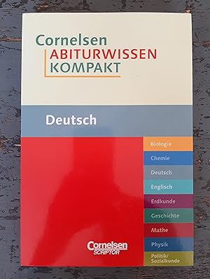 Bild des Verkufers fr Cornelsen Abiturwissen kompakt - Deutsch zum Verkauf von Versandantiquariat Cornelius Lange