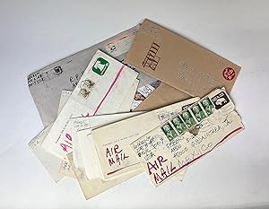 Seller image for AN ARCHIVE OF ORIGINAL LETTERS FROM KURT VONNEGUT TO ROBERT POINDEXTER PACE, COMPLETE WITH THEIR ORIGINAL STAMPED, ADDRESSED ENVELOPES. A previously unpublished cache of nineteen substantial letters (dated 1974-2001) from the novelist Kurt Vonnegut (1922-2007) to his old colleague and friend Robert Poindexter Pace (1920-2019). for sale by LUCIUS BOOKS (ABA, ILAB, PBFA)