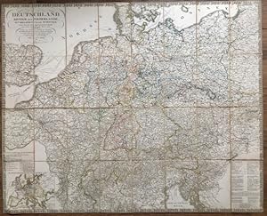 Karte von Deutschland , Königreich der Niederlande , Königreich Belgien und die Schweiz nebst The...