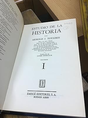 Seller image for Estudio de la Historia I for sale by Libros nicos