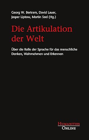 Image du vendeur pour Die Artikulation der Welt mis en vente par moluna