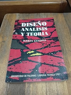 Imagen del vendedor de Diseo analisis y teoria a la venta por Libros nicos