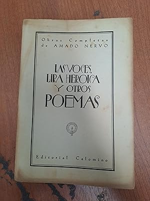 Seller image for Las voces lira heroica y otros poemas for sale by Libros nicos