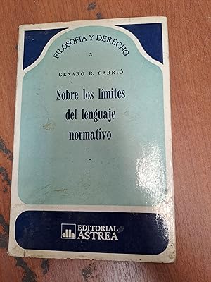 Bild des Verkufers fr Sobre los limites del lenguaje normativo zum Verkauf von Libros nicos