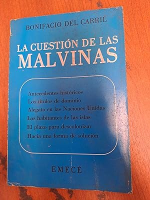 Bild des Verkufers fr La cuestion de las malvinas zum Verkauf von Libros nicos