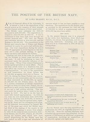 Bild des Verkufers fr The Position of the British Navy. TOGETHER WITH The Rebuilt Navy of the United States. A pair of original articles from the American Review of Reviews, 1898. zum Verkauf von Cosmo Books