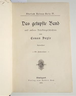 Bild des Verkufers fr Sherlock Homes-Serie. Gesammelte Detektivgeschichten. 1 - 6. [In zwei Bnden]. Bd. 1: I.: Spte Rache. II.: Das Zeichen der Vier. III: Der Bund der Rothaarigen und andere Detektivgeschichten. -- Bd. 2: IV: Das getupfte Band und andere Detektivgeschichten. V: Fnf Apfelsinenkerne [.] VI: Der Hund von Baskerville. zum Verkauf von Querschnitt Antiquariat