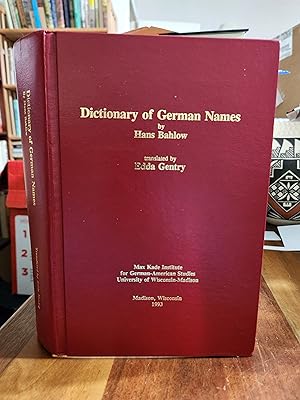Image du vendeur pour Dictionary of German Names mis en vente par Nash Books