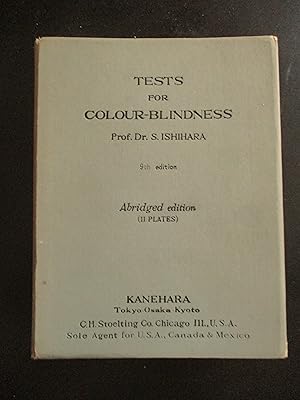 Imagen del vendedor de Tests For Colour Blindness a la venta por Book Look