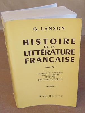 Immagine del venditore per Histoire de la litterature Francaise venduto da Atlantic Bookshop