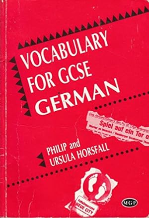 Seller image for Vocabulary for GCSE German for sale by WeBuyBooks