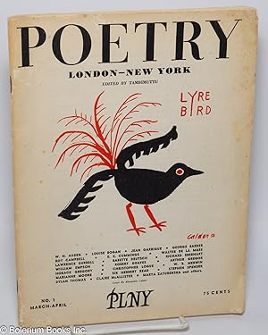Imagen del vendedor de Poetry London-New York: #1, March-April 1956: Calder cover a la venta por Bolerium Books Inc.
