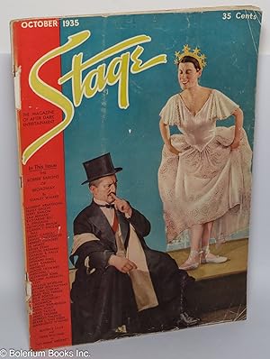 Seller image for Stage: the magazine of after-dark entertainment vol. 13, #1, October, 1935: Beatrice Lillie & Herb Williams in "At Home Abroad" cover for sale by Bolerium Books Inc.