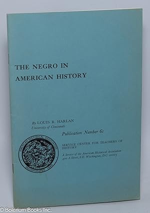 Image du vendeur pour The Negro in American history mis en vente par Bolerium Books Inc.