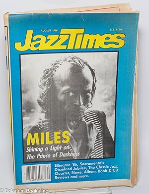 Bild des Verkufers fr JazzTimes: August 1986: Miles: shining a light on the Prince of Darkness zum Verkauf von Bolerium Books Inc.