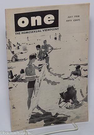 Imagen del vendedor de ONE Magazine; the homosexual viewpoint; vol. 6, #7, July 1958 a la venta por Bolerium Books Inc.