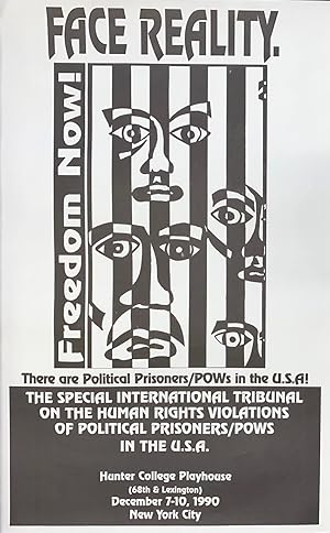 Face reality. There are political prisoners in the USA. Freedom now! [small poster]