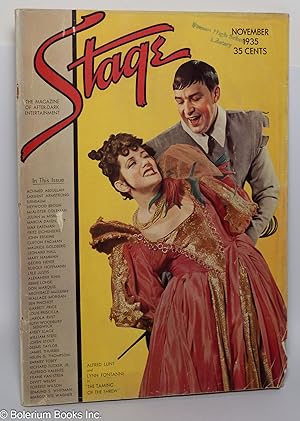 Seller image for Stage: the magazine of after-dark entertainment vol. 13, #2, November, 1935: Lunt & Fontanne in "The Taming of the Shrew" cover for sale by Bolerium Books Inc.