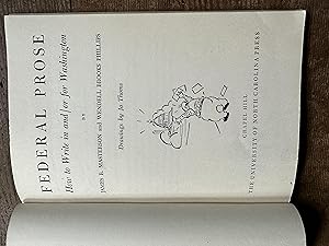 Seller image for Federal Prose: How to Write in and/or for Washington. for sale by Erik Hanson Books and Ephemera