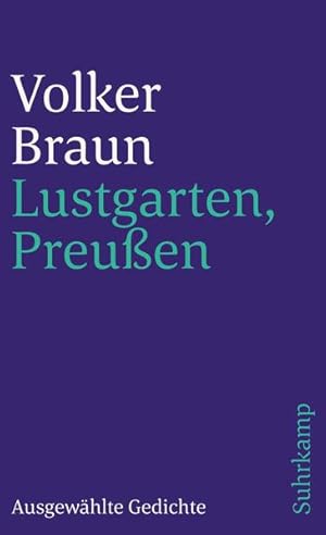 Bild des Verkufers fr Lustgarten, Preuen: Ausgewhlte Gedichte (suhrkamp taschenbuch) zum Verkauf von Gerald Wollermann