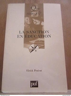 Seller image for La sanction en ducation for sale by Dmons et Merveilles
