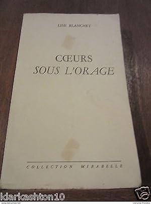 Seller image for coeurs sous l'orage for sale by Dmons et Merveilles