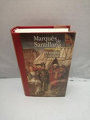 Imagen del vendedor de Marqus de Santillana Poesas completas (Primera edicin, tapa dura, Col. Clsicos Castalia) a la venta por Libros Angulo