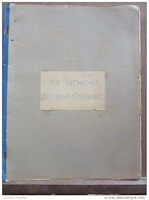 Imagen del vendedor de Aide-Mmoire d'Analyse d'Objectif a la venta por Dmons et Merveilles